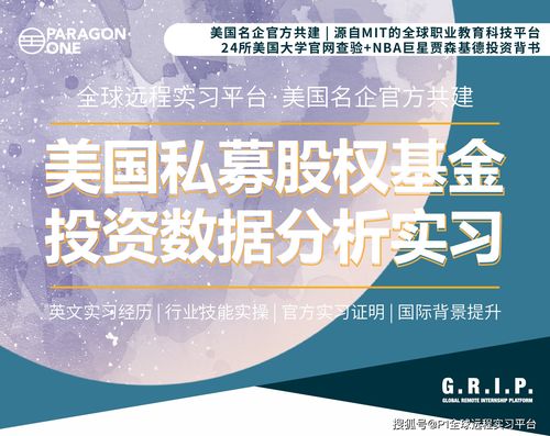 美國私募官方遠程實習 專注醫療大健康領域的私募投資數據分析實習