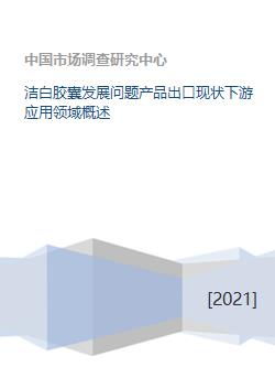 潔白膠囊發(fā)展問題產(chǎn)品出口現(xiàn)狀下游應(yīng)用領(lǐng)域概述